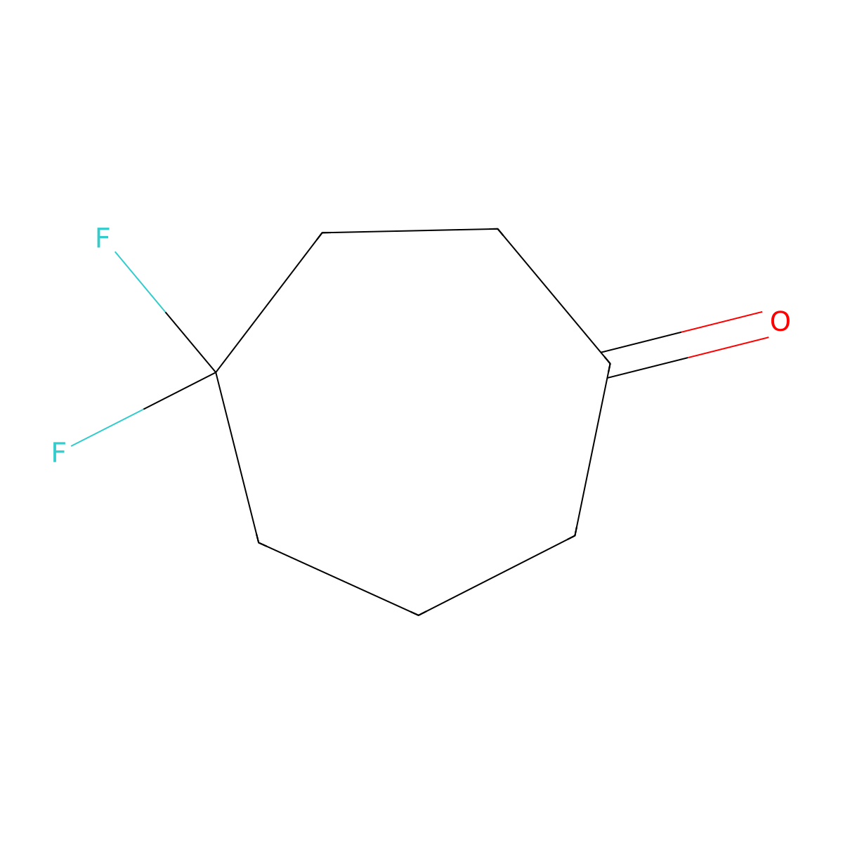 4,4-Difluorocycloheptan-1-one molecular structure, CAS 1227807-93-3