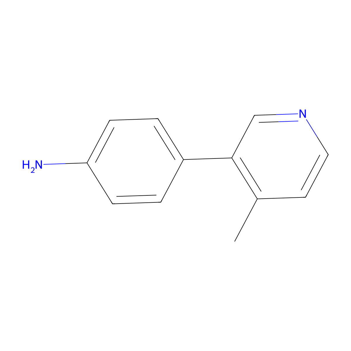 4-(4-Methyl-3-pyridinyl)aniline molecular structure, CAS 1227833-74-0