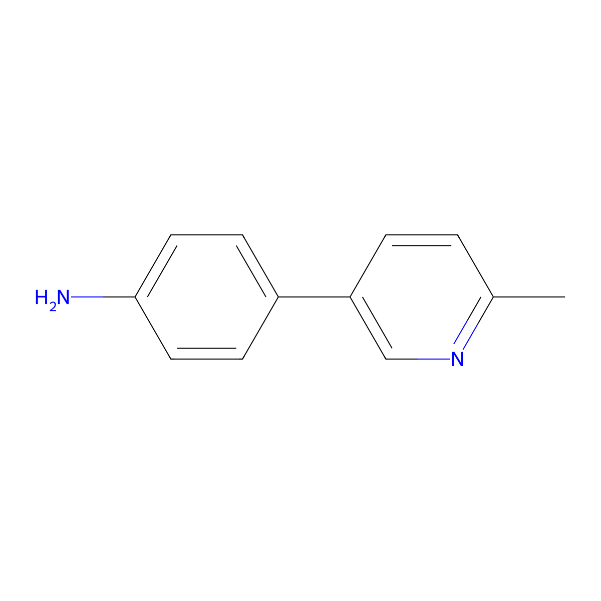4-(6-Methylpyridin-3-yl)aniline molecular structure, CAS 1227833-75-1