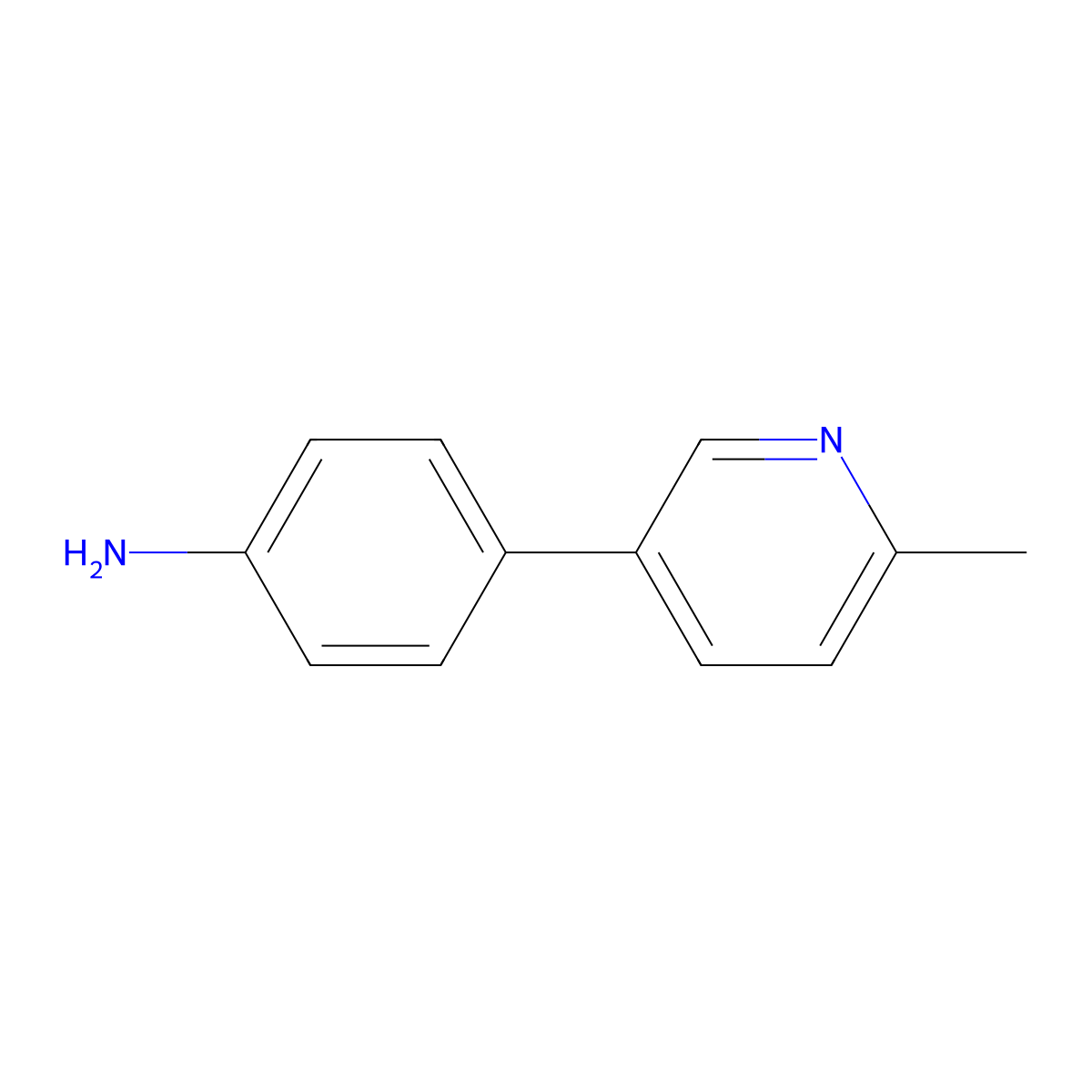 4-(6-Methylpyridin-3-yl)aniline molecular structure, CAS 1227833-75-1