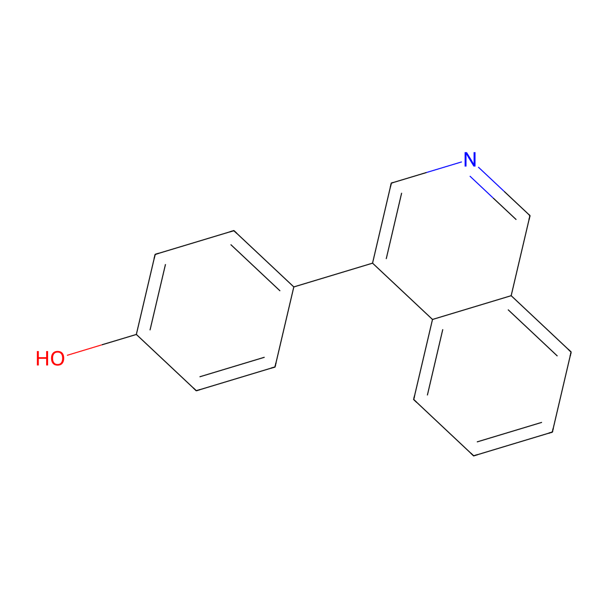 4-(4-Isoquinolinyl)phenol molecular structure, CAS 1227833-79-5