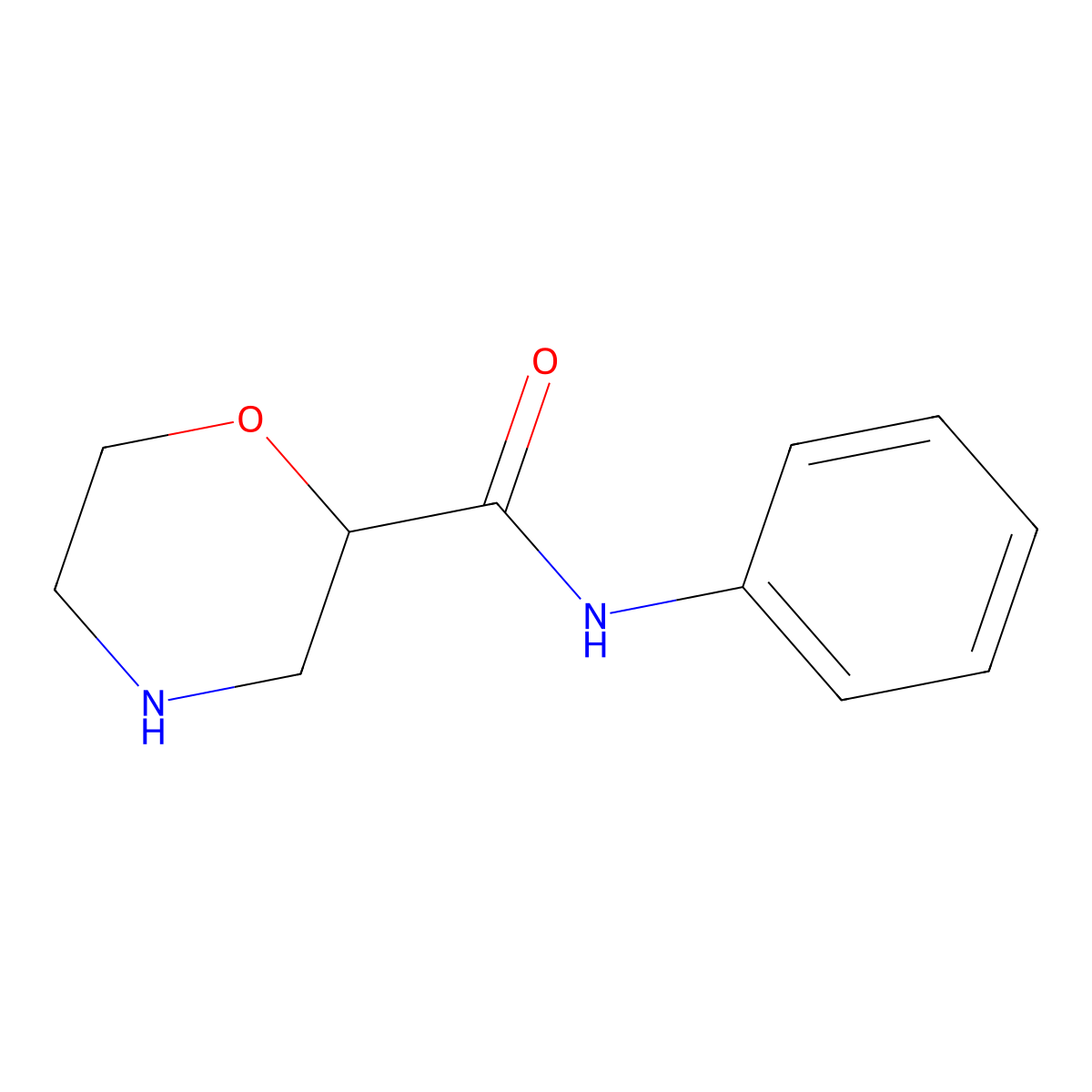 N-phenylmorpholine-2-carboxamide molecular structure, CAS 1227911-30-9