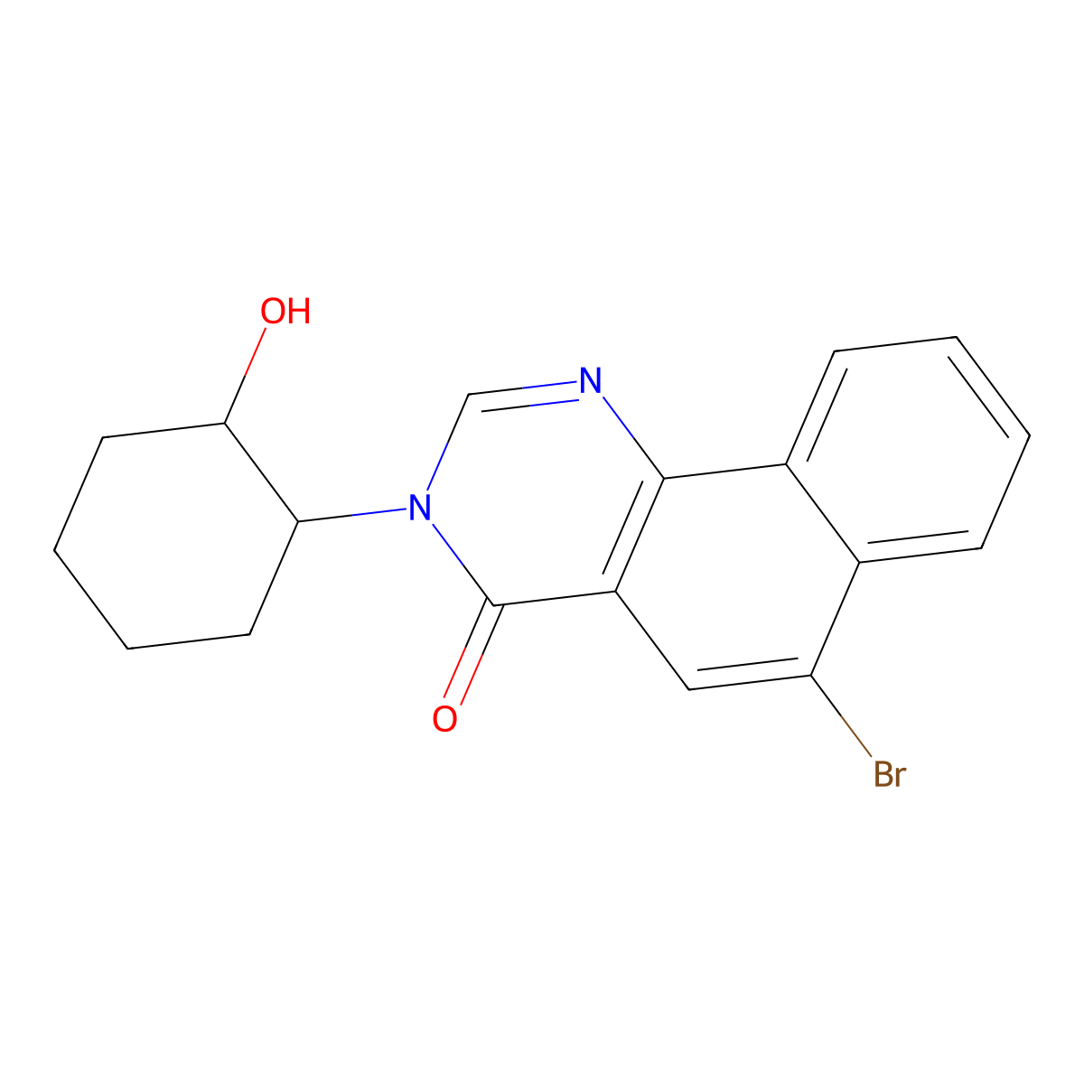 6-Bromo-3-((1S,2S)-2-hydroxycyclohexyl)benzo[h]quinazolin-4(3H)-one molecular structure, CAS 1227924-44-8