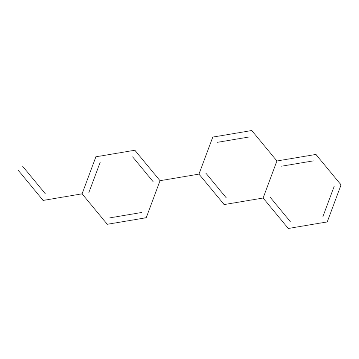 2-(4-Ethenylphenyl)naphthalene molecular structure, CAS 1227935-51-4