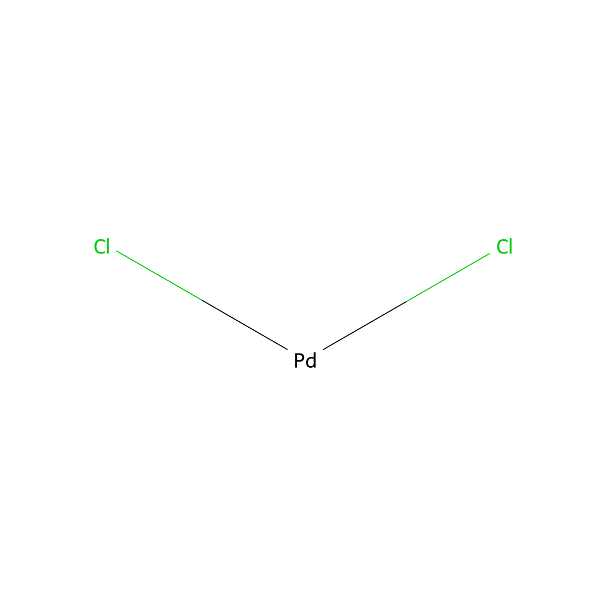 Palladium Chloride molecular structure, CAS 1227935-55-8