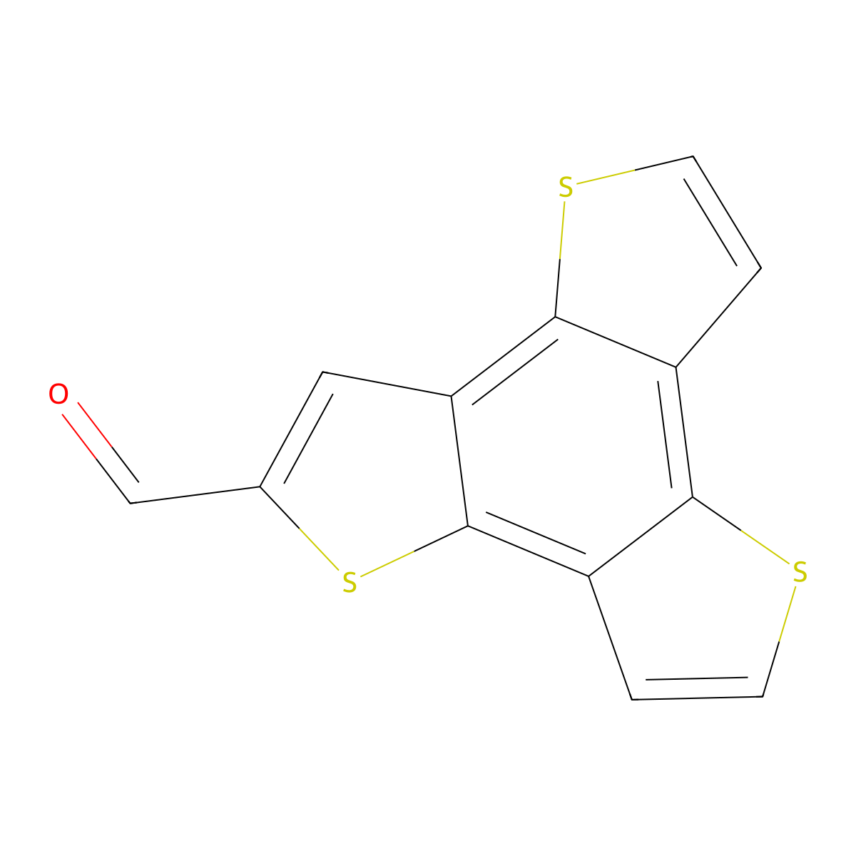 Benzo[1,2-b:3,4-b':5,6-b'']trithiophene-2-carbaldehyde molecular structure, CAS 1227938-51-3