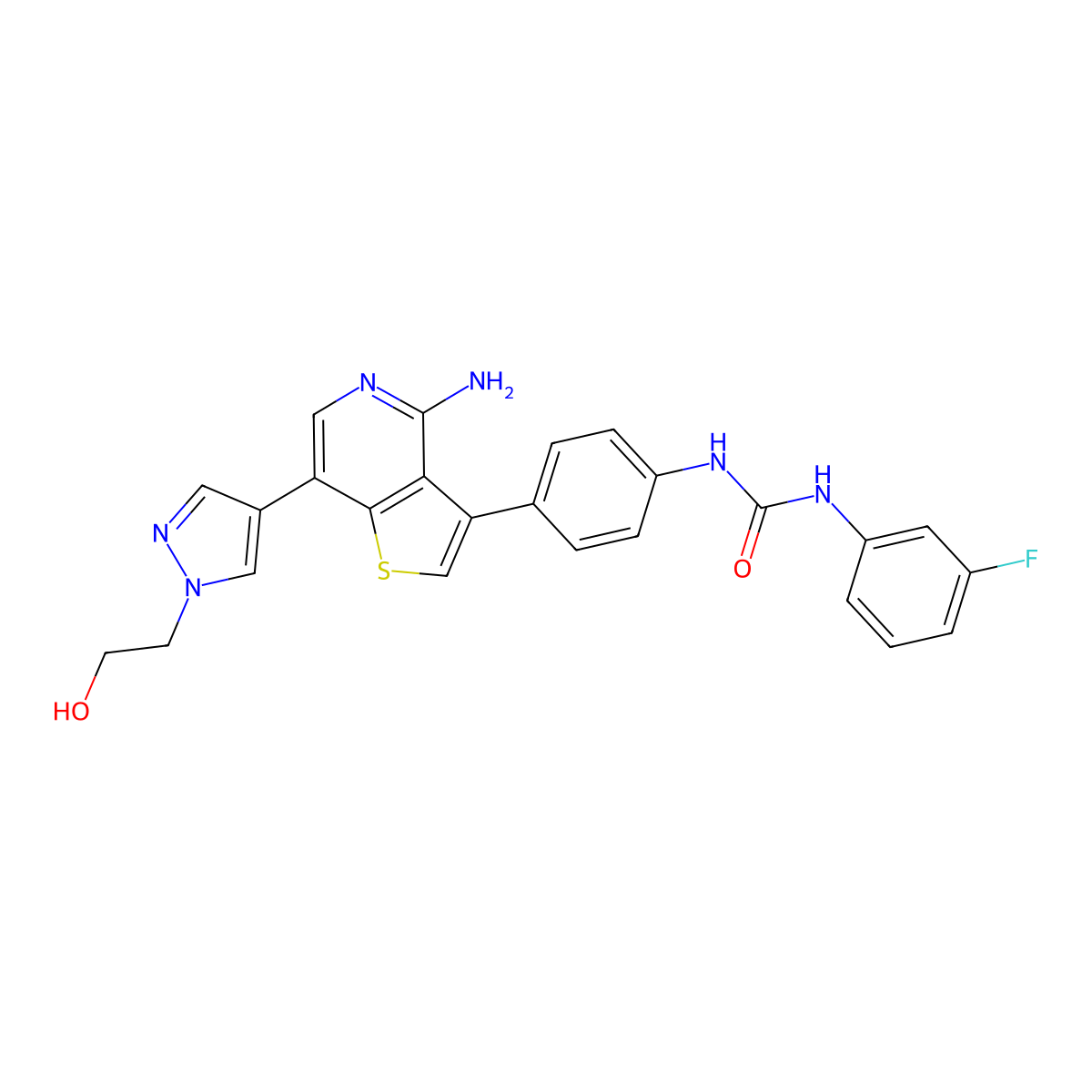 Ilorasertib molecular structure, CAS 1227939-82-3