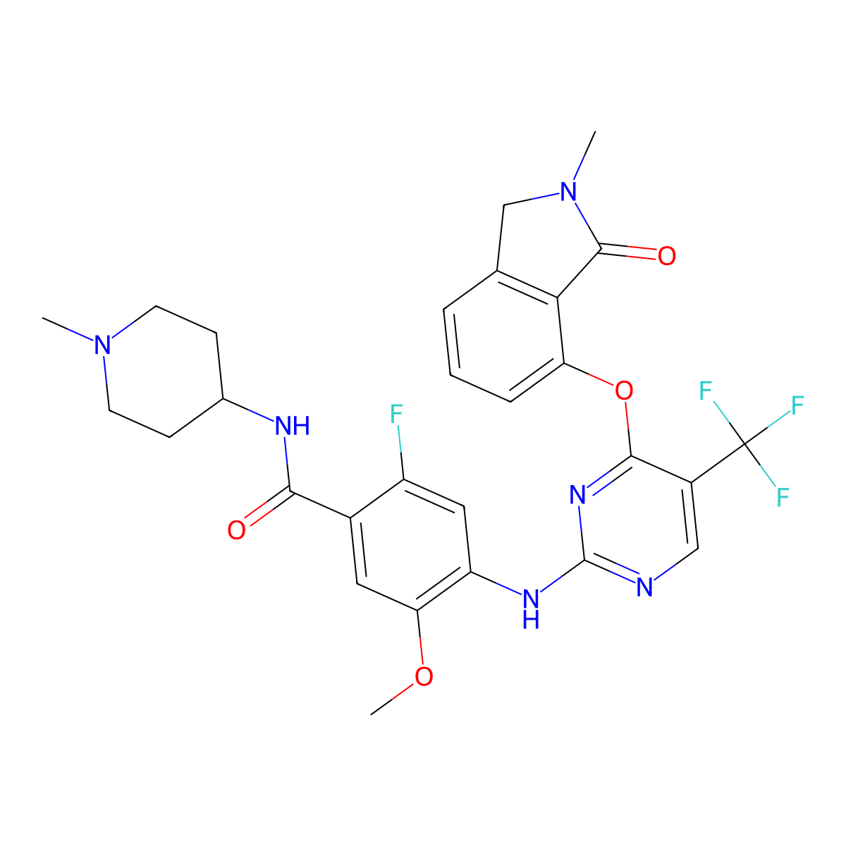 Ifebemtinib molecular structure, CAS 1227948-82-4