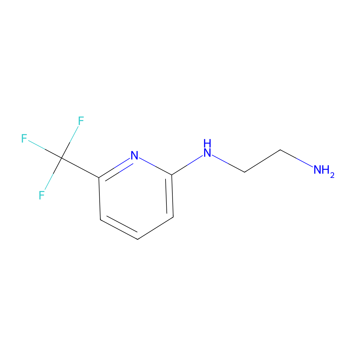 N-(2-Aminoethyl)-N-[6-(trifluoromethyl)pyridin-2-yl]amine molecular structure, CAS 1227955-19-2