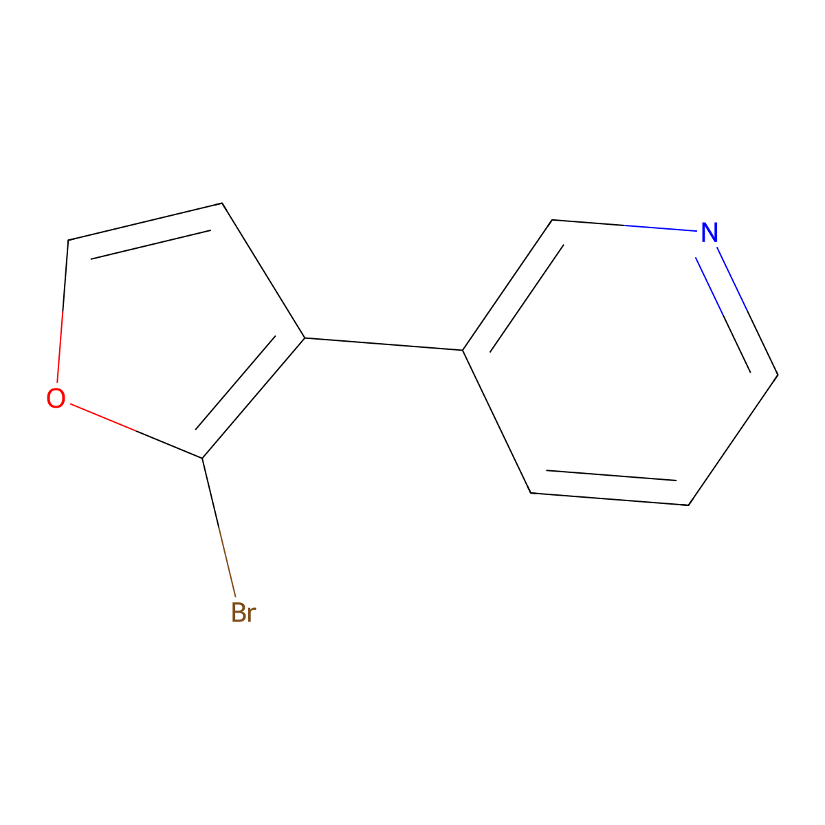 3-(2-Bromofuran-3-yl)pyridine molecular structure, CAS 1227960-30-6