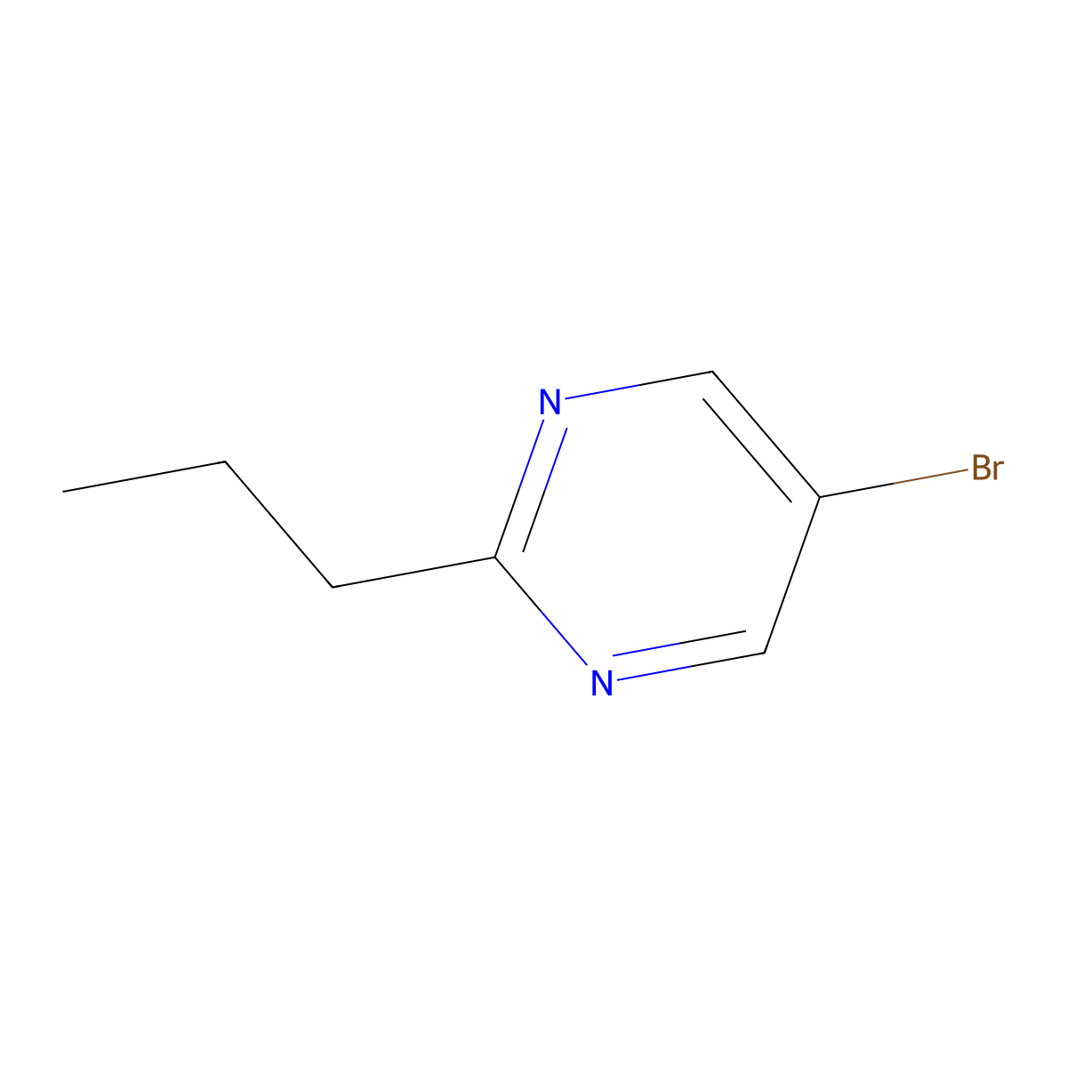 5-bromo-2-propylPyrimidine molecular structure, CAS 1227960-44-2