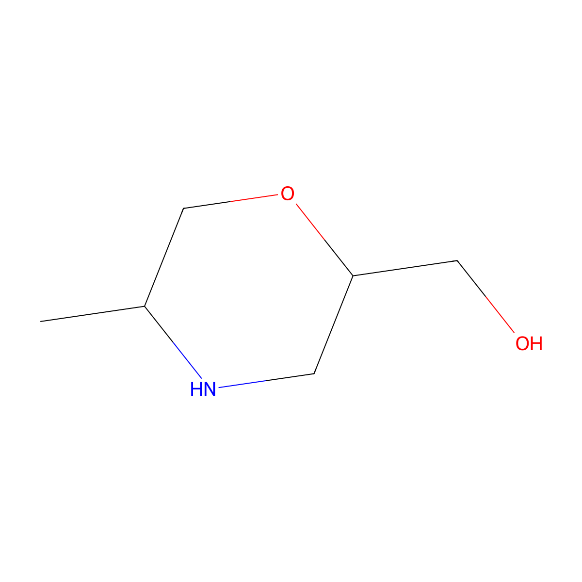 ((2S,5R)-5-Methylmorpholin-2-yl)methanol molecular structure, CAS 1227999-71-4