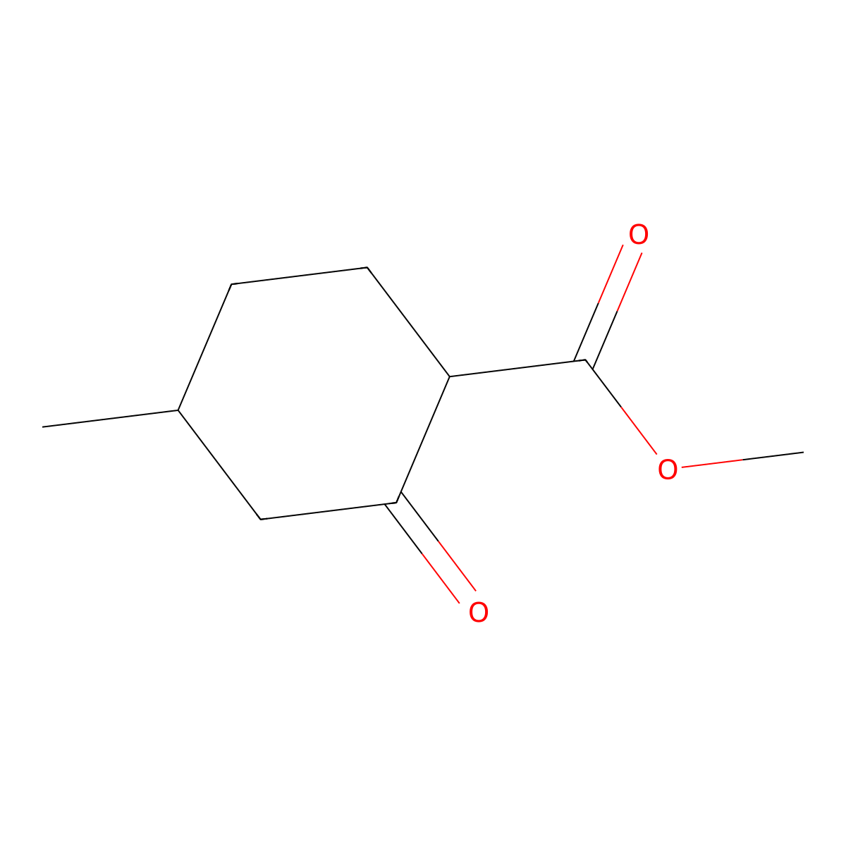 Methyl 4-methyl-2-oxocyclohexane-1-carboxylate molecular structure, CAS 122801-17-6