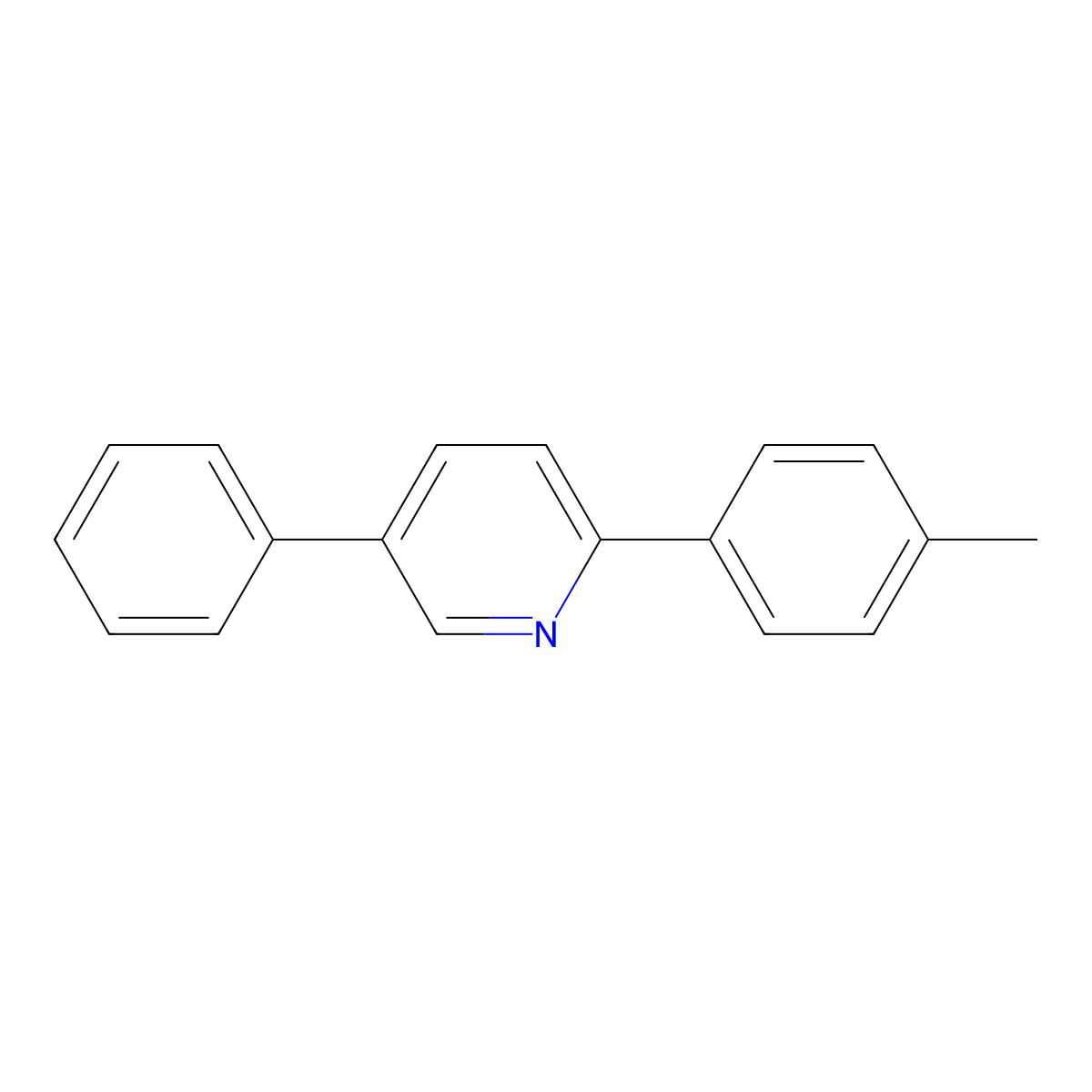 2-(4-Methylphenyl)-5-phenylpyridine molecular structure, CAS 122801-43-8