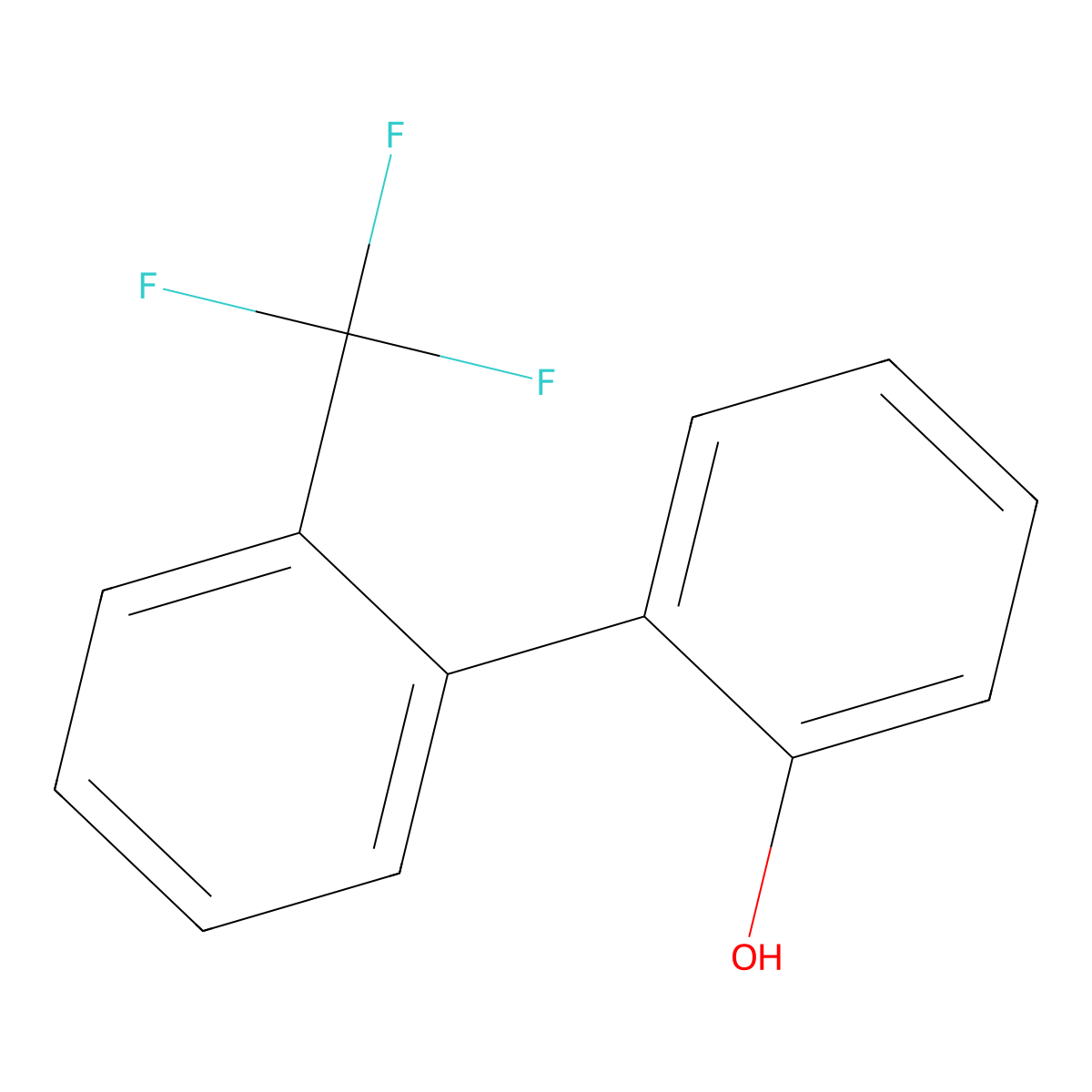 2'-(Trifluoromethyl)[1,1'-biphenyl]-2-ol molecular structure, CAS 122801-60-9
