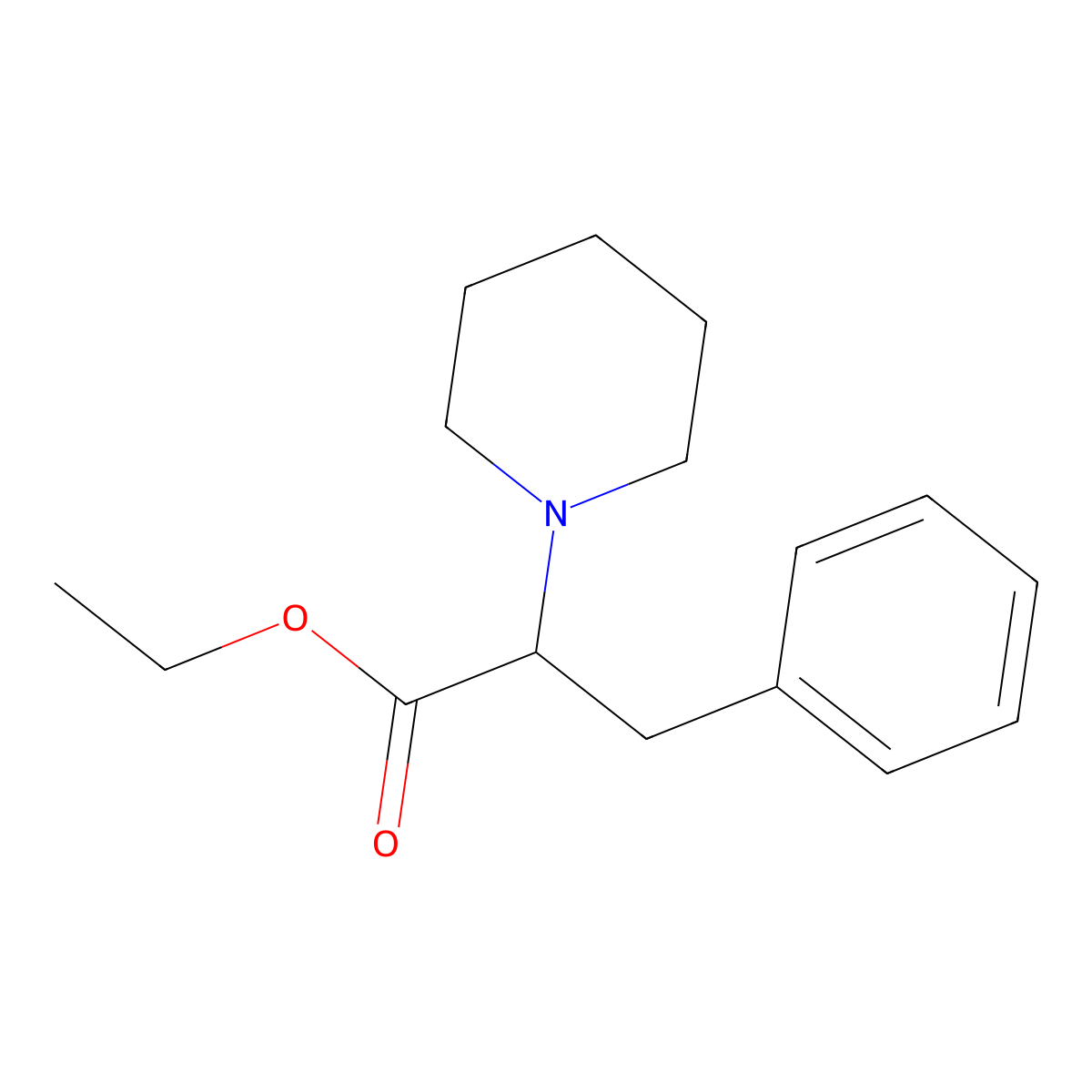 Ethyl 3-phenyl-2-(piperidin-1-YL)propanoate molecular structure, CAS 122806-10-4