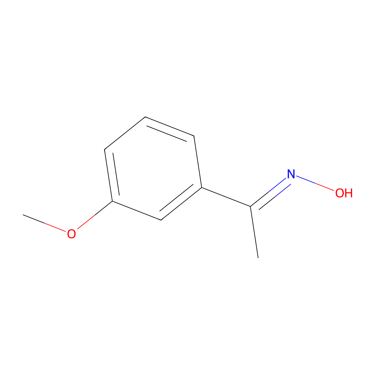 1-(3-Methoxy-phenyl)-ethanone oxime molecular structure, CAS 122806-25-1