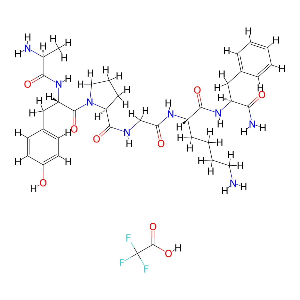 PAR-4 Agonist Peptide, amide TFA molecular structure, CAS 1228078-65-6