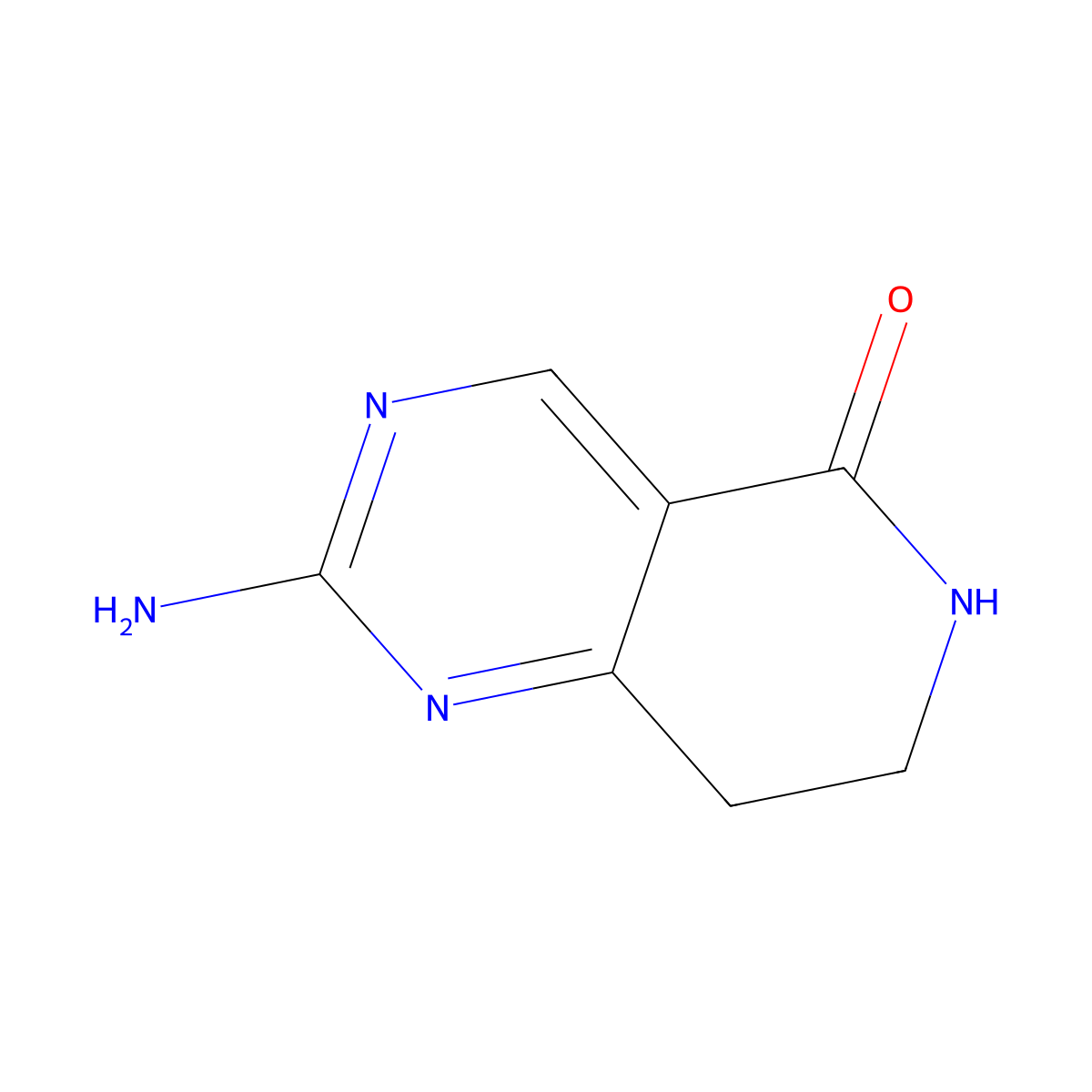 2-amino-5H,6H,7H,8H-pyrido(4,3-d)pyrimidin-5-one molecular structure, CAS 1228079-74-0