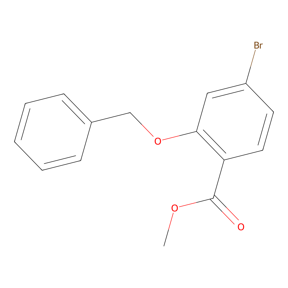 Methyl 2-(benzyloxy)-4-bromobenzoate molecular structure, CAS 1228095-06-4