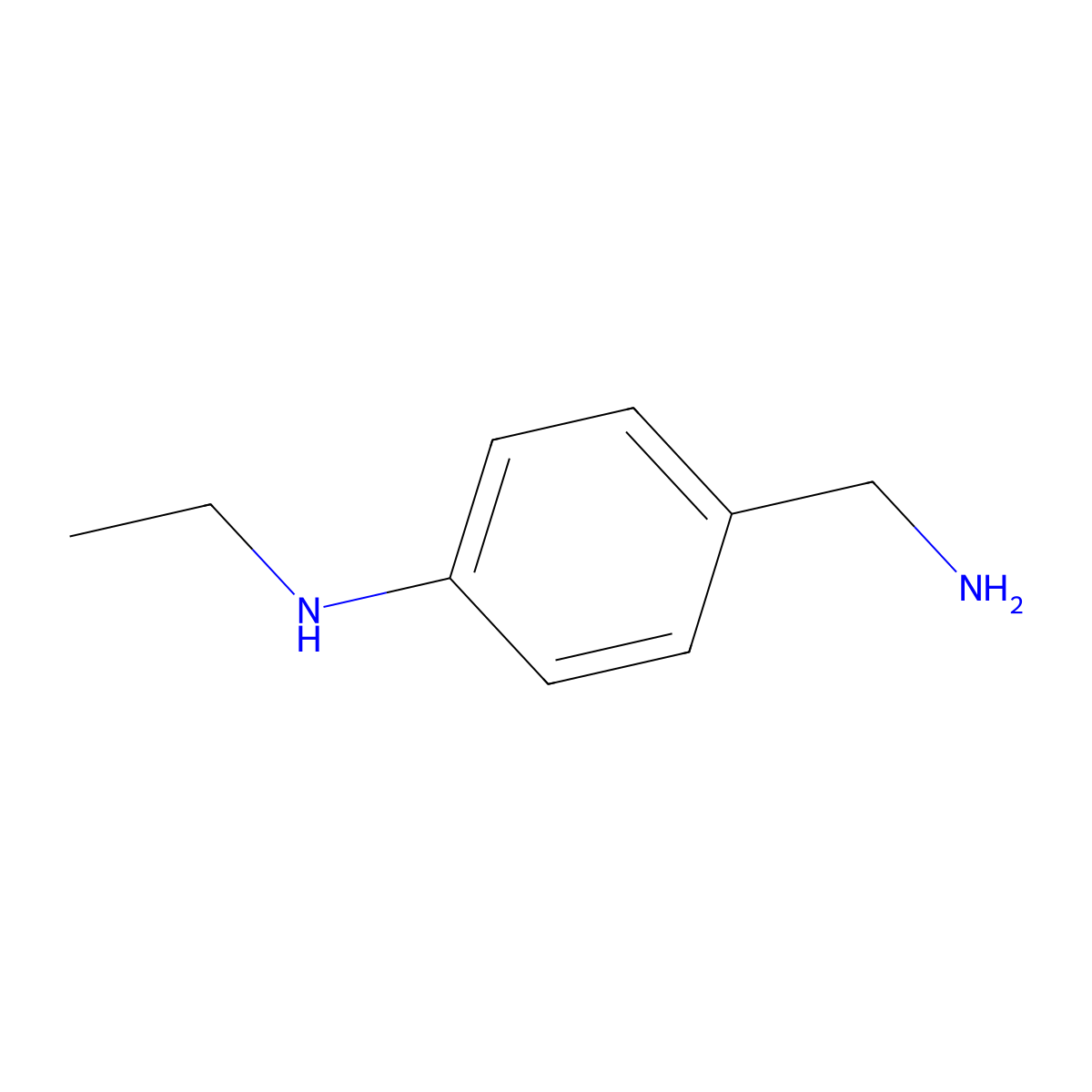 4-(aminomethyl)-N-ethylaniline molecular structure, CAS 1228098-22-3