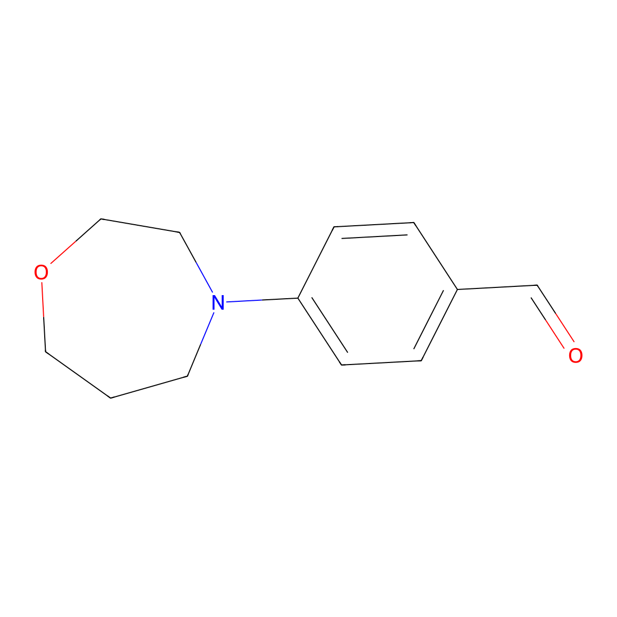 4-(1,4-Oxazepan-4-yl)benzaldehyde molecular structure, CAS 1228098-29-0