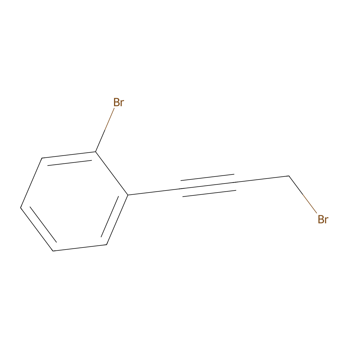 1-Bromo-2-(3-bromoprop-1-ynyl)benzene molecular structure, CAS 1228107-22-9