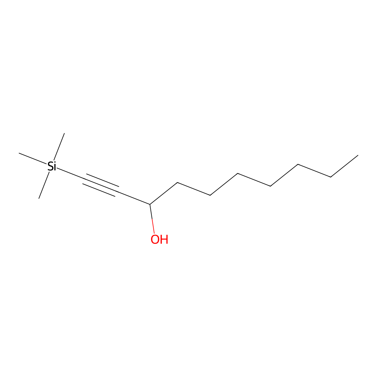 1-Decyn-3-ol, 1-(trimethylsilyl)- molecular structure, CAS 1228121-91-2