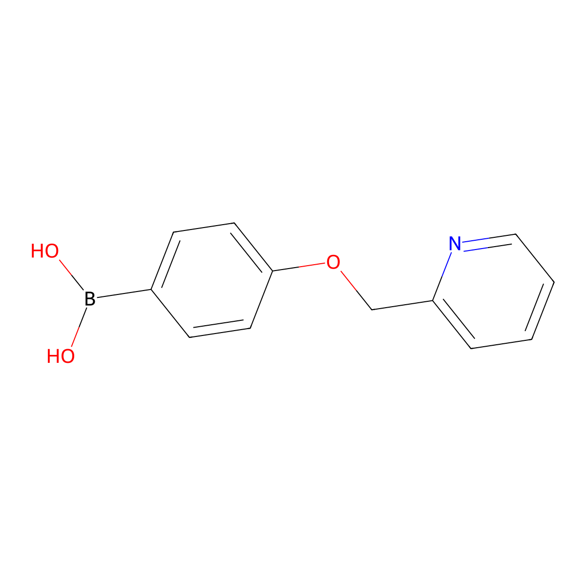 4-(Pyridin-2-ylmethoxy)phenylboronic acid molecular structure, CAS 1228180-82-2