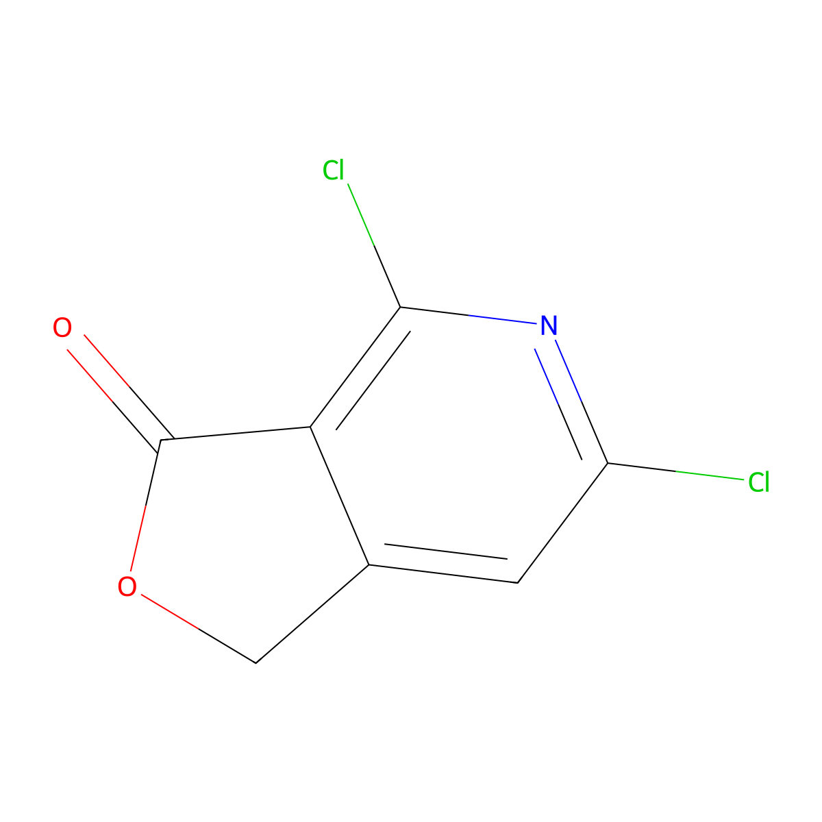 4,6-dichloro-1H-furo[3,4-c]pyridin-3-one molecular structure, CAS 1228180-99-1