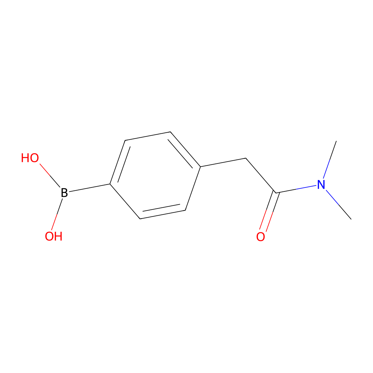 (4-(2-(Dimethylamino)-2-oxoethyl)phenyl)boronic acid molecular structure, CAS 1228181-20-1
