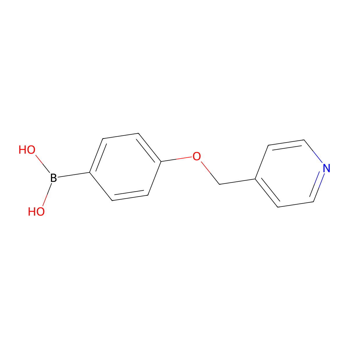 4-(Pyridin-4-ylmethoxy)phenylboronic acid molecular structure, CAS 1228181-39-2
