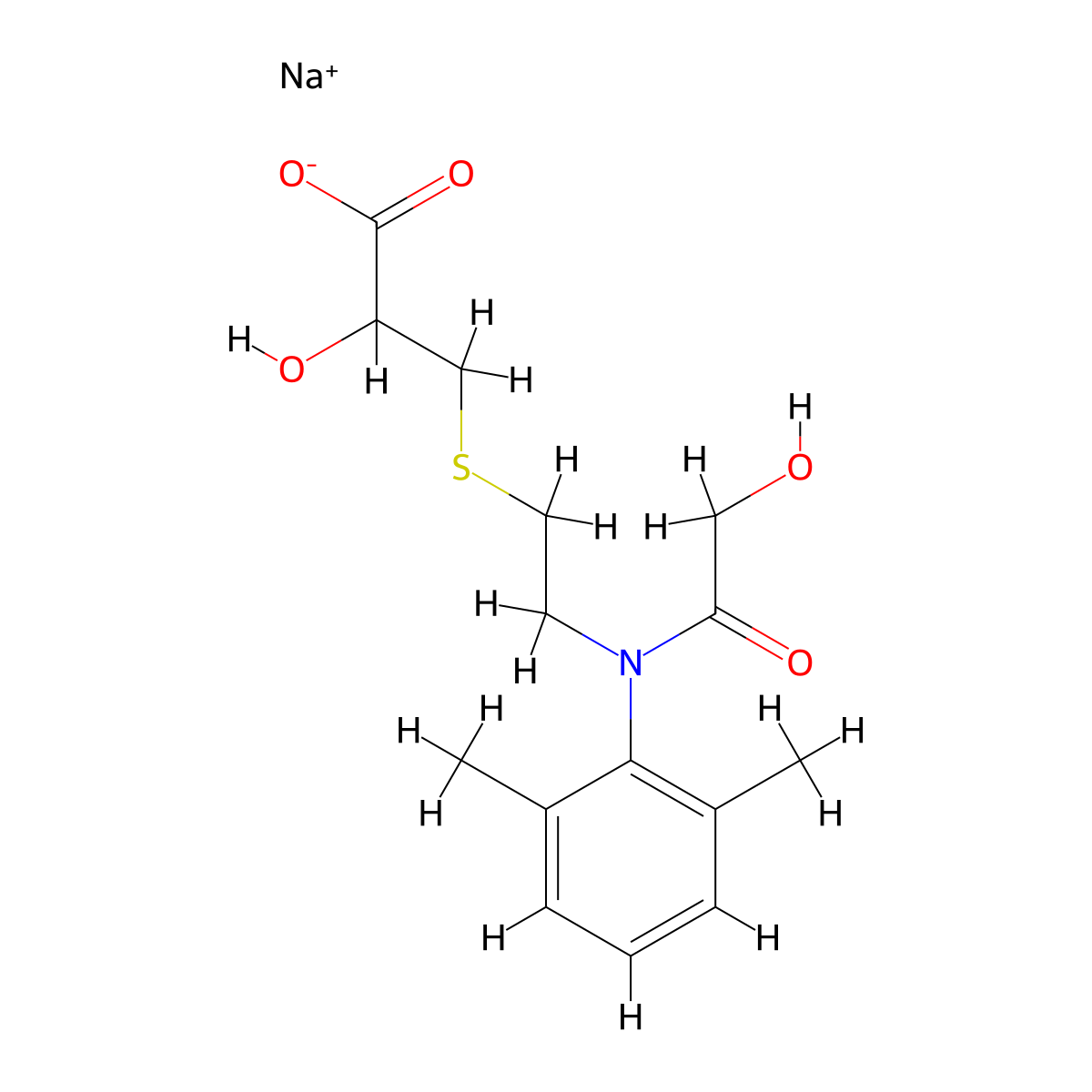 Dimethachlor Metabolite SYN 528702 sodium salt molecular structure, CAS 1228182-52-2