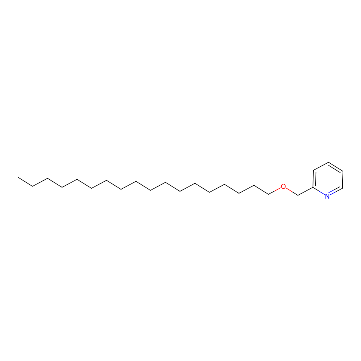 2-((Octadecyloxy)methyl)pyridine molecular structure, CAS 1228182-56-6