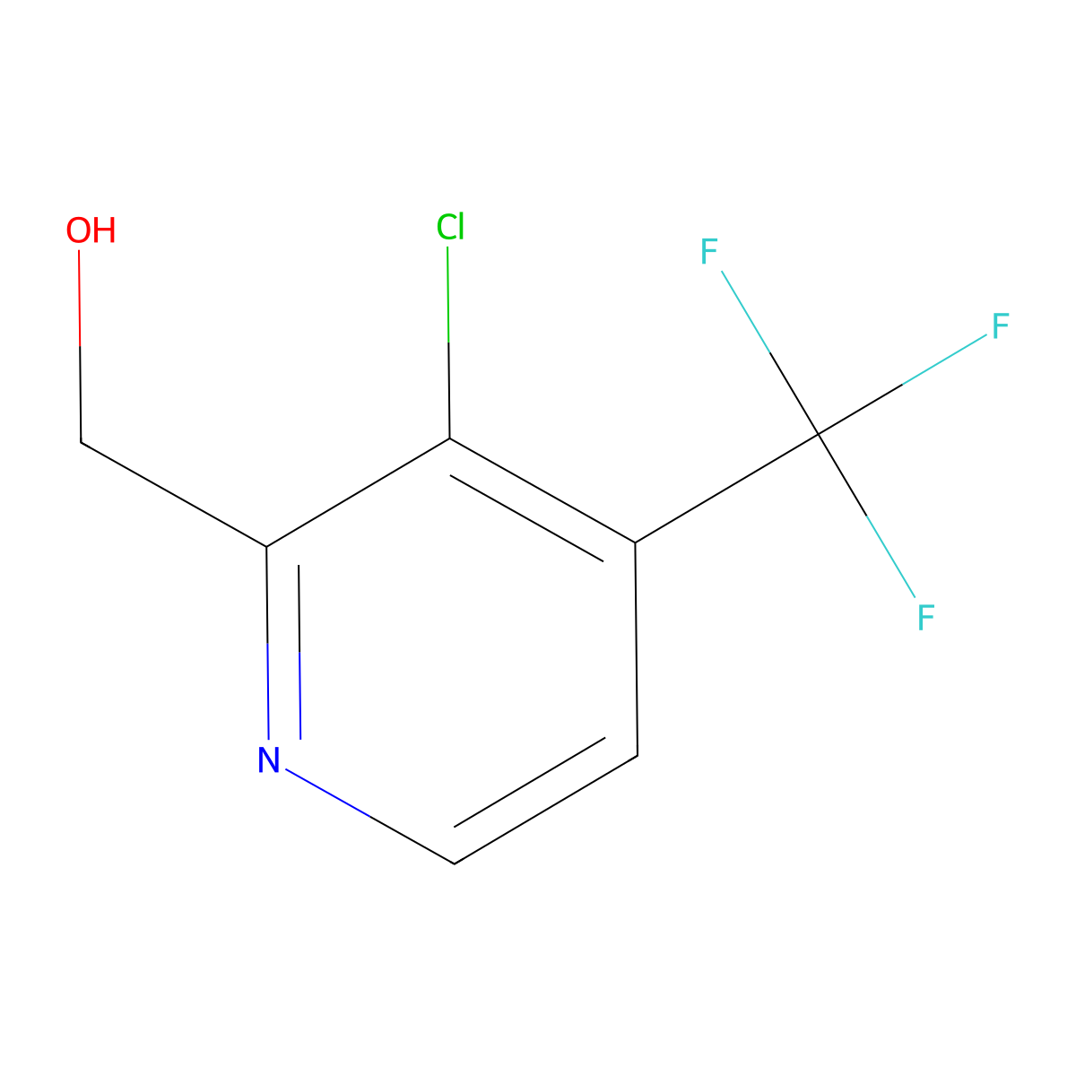 [3-Chloro-4-(trifluoromethyl)-2-pyridinyl]methanol molecular structure, CAS 1228182-61-3