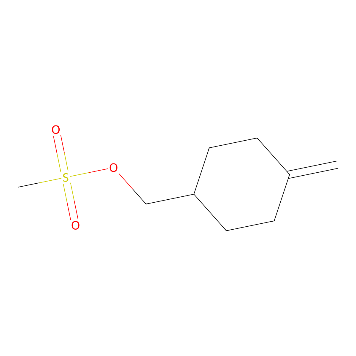 (4-Methylenecyclohexyl)methyl methanesulfonate molecular structure, CAS 1228182-62-4