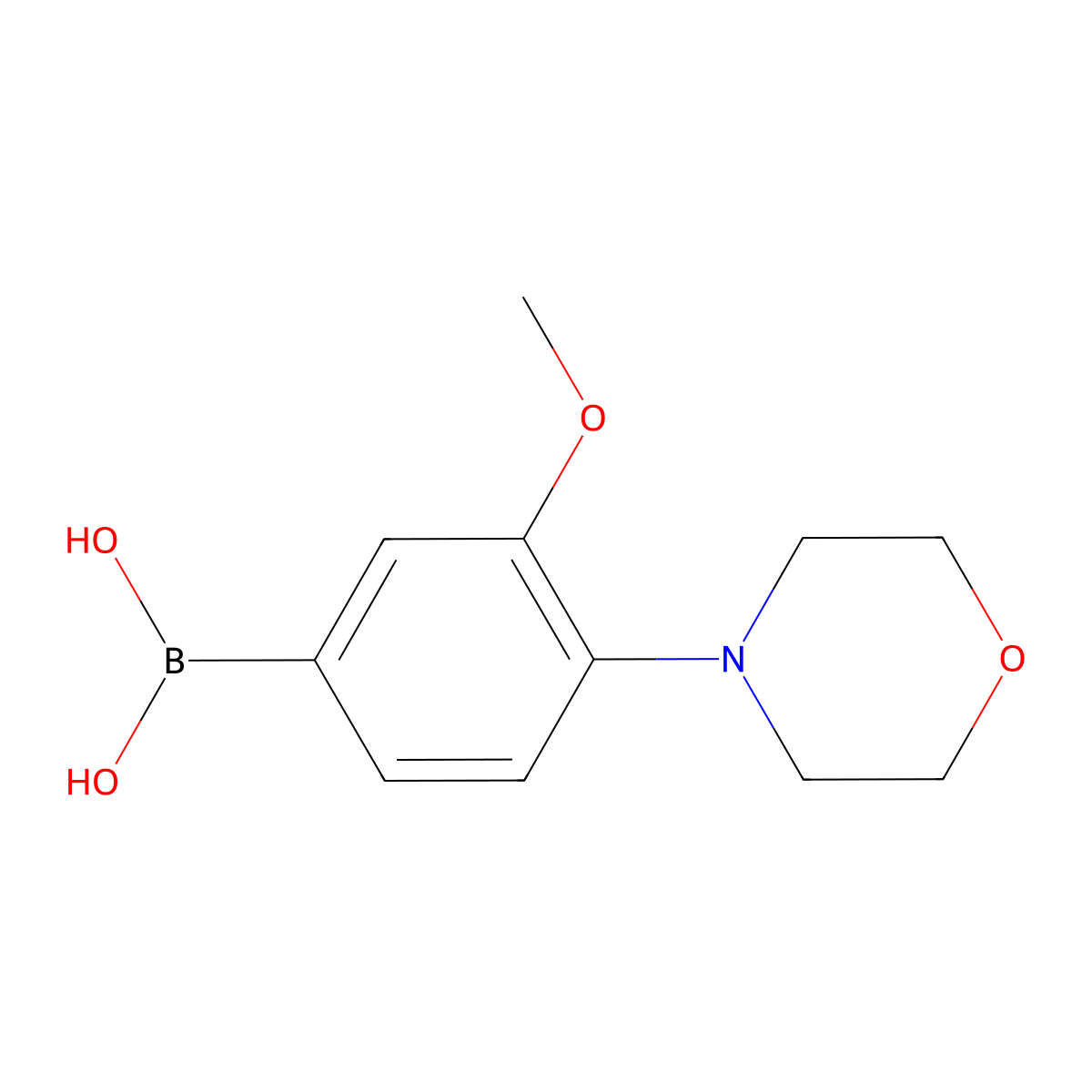 (3-Methoxy-4-morpholinophenyl)boronic acid molecular structure, CAS 1228182-92-0