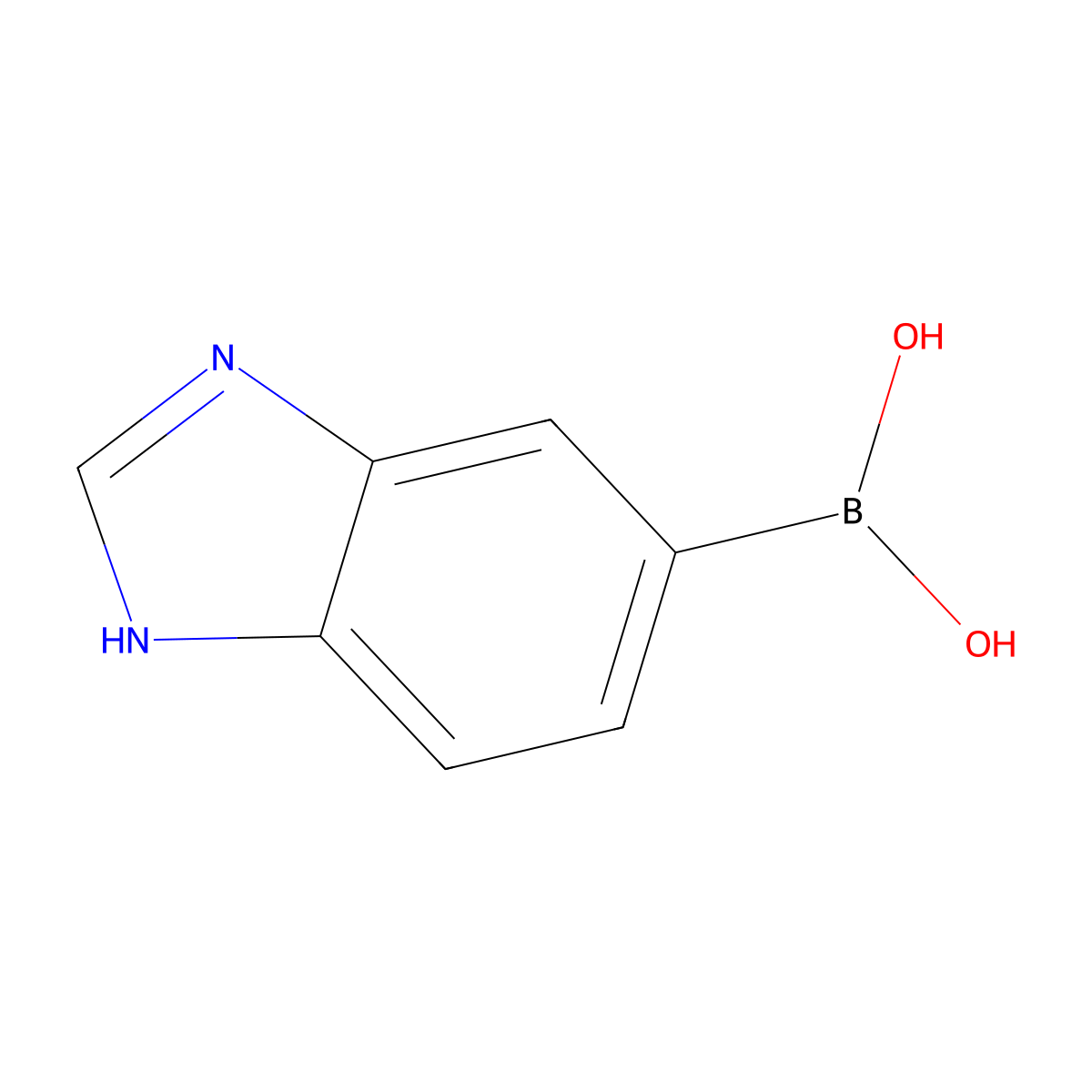(1H-Benzo[d]imidazol-5-yl)boronic acid molecular structure, CAS 1228183-22-9