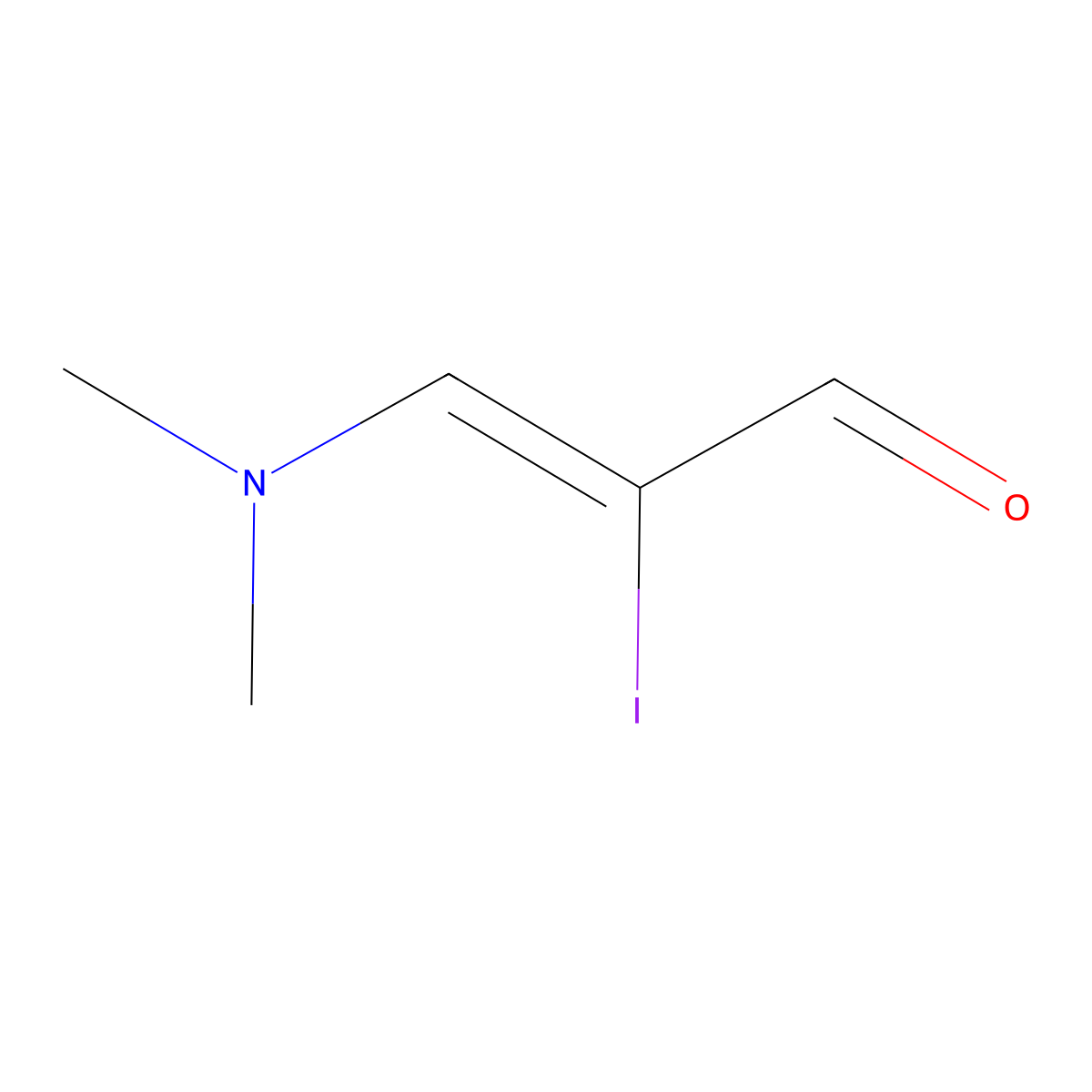 3-(Dimethylamino)-2-iodoprop-2-enal molecular structure, CAS 1228184-62-0