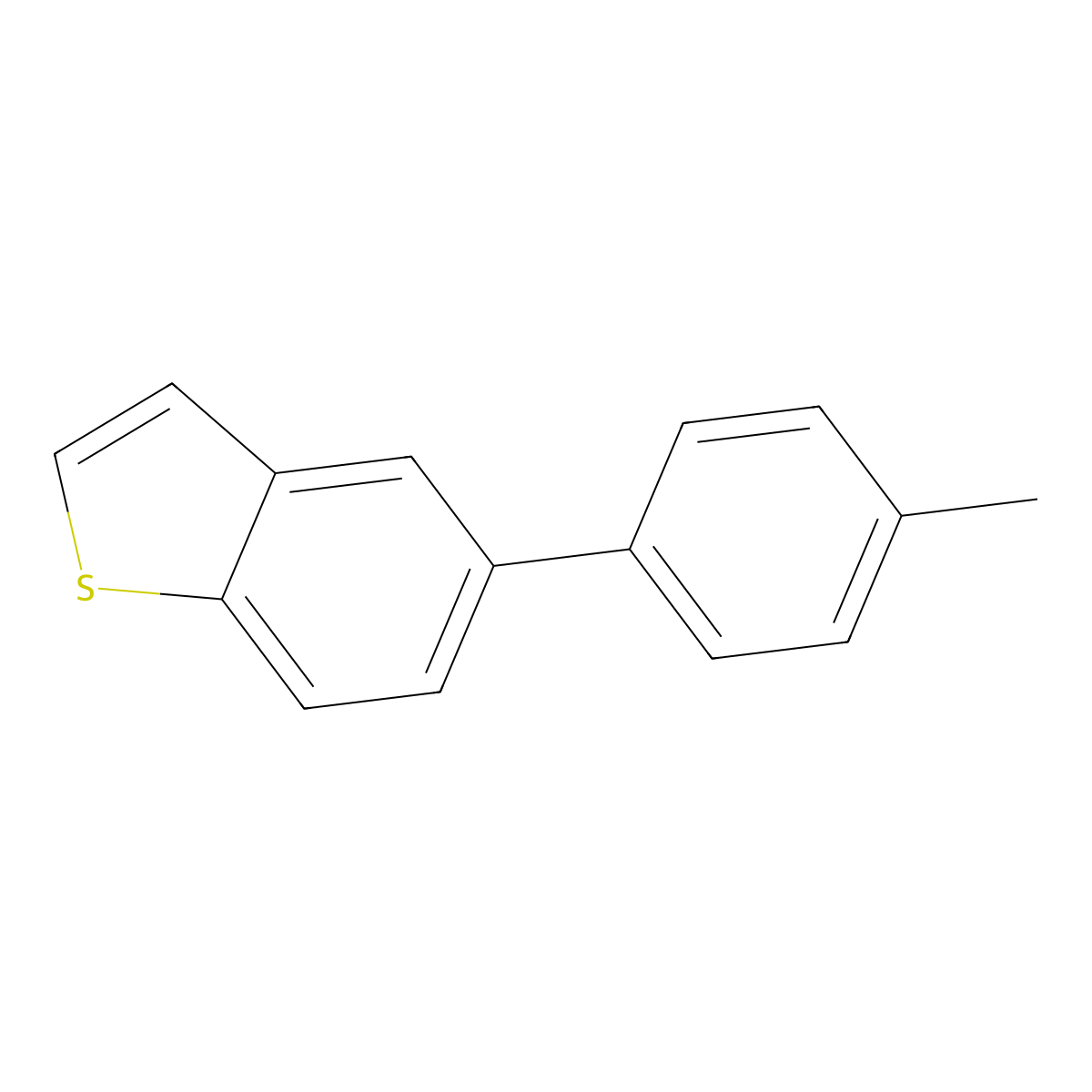 5-(4-Methylphenyl)-1-benzothiophene molecular structure, CAS 1228187-45-8