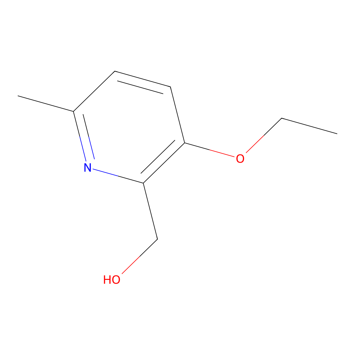 (3-Ethoxy-6-methylpyridin-2-yl)methanol molecular structure, CAS 1228188-12-2