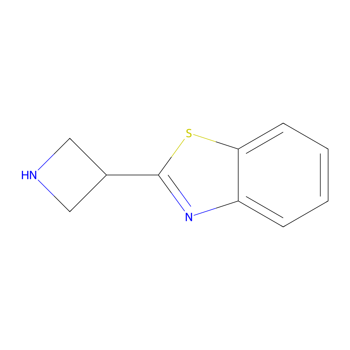 2-(Azetidin-3-yl)-1,3-benzothiazole molecular structure, CAS 1228230-70-3