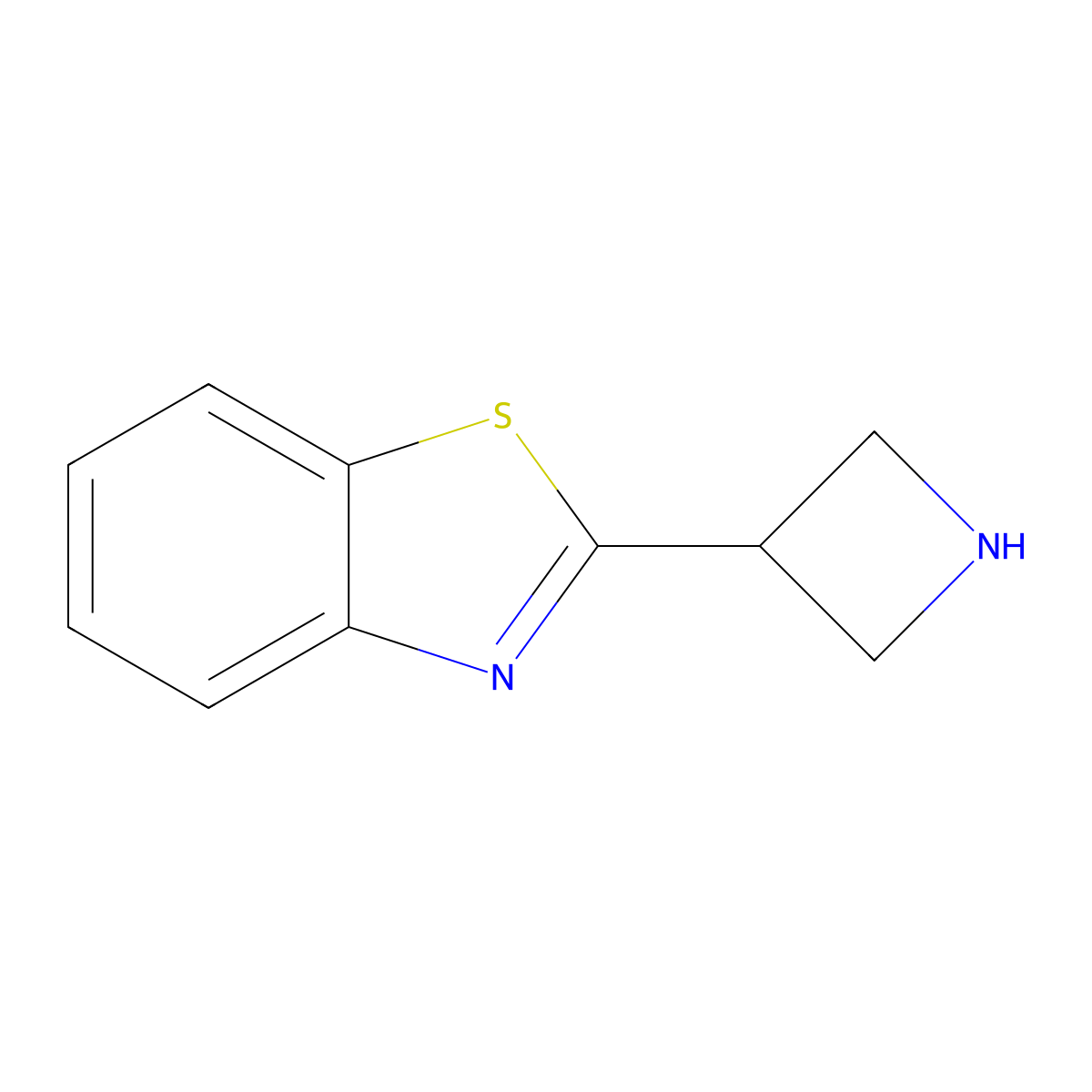 2-(Azetidin-3-yl)-1,3-benzothiazole molecular structure, CAS 1228230-70-3