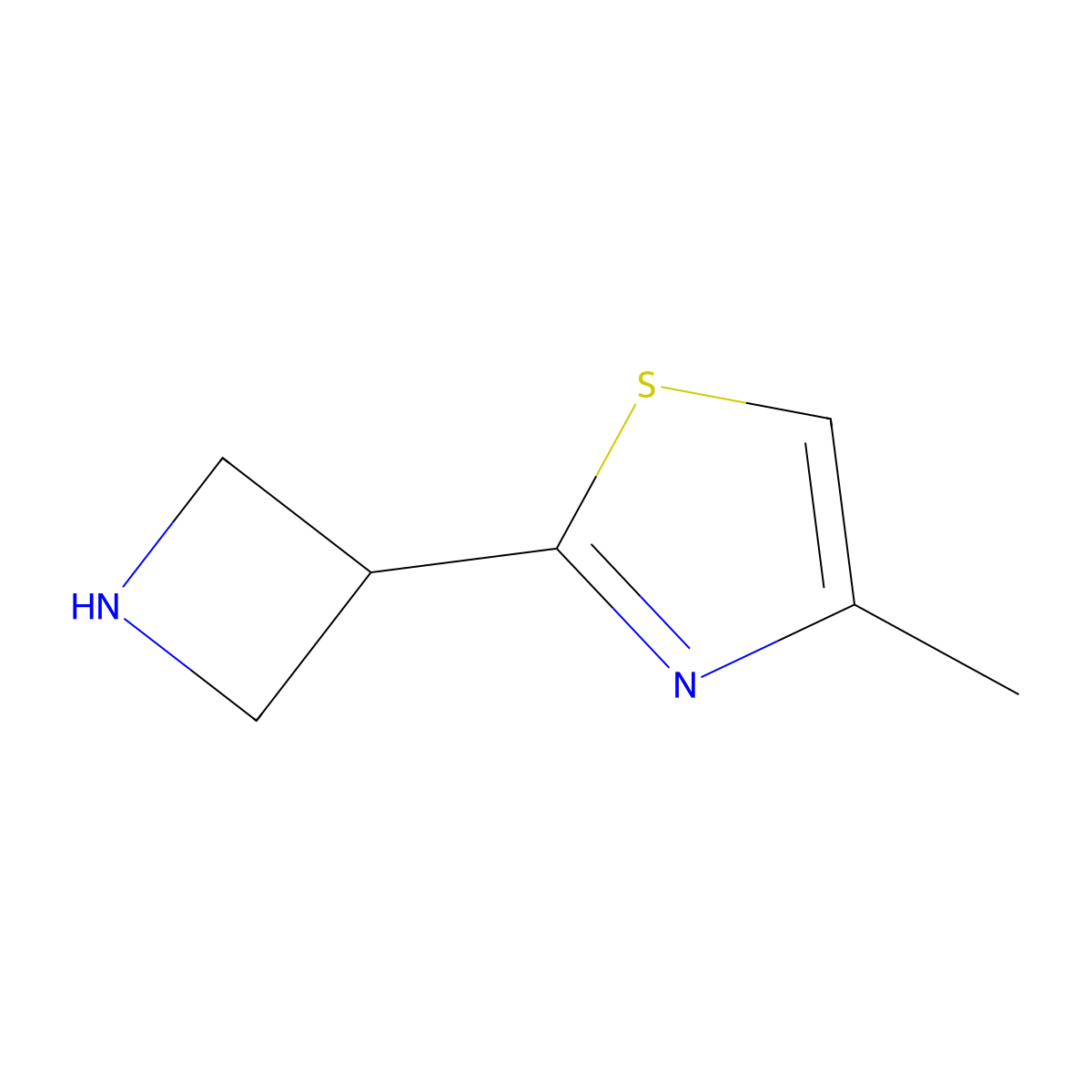 2-(Azetidin-3-yl)-4-methylthiazole molecular structure, CAS 1228254-57-6