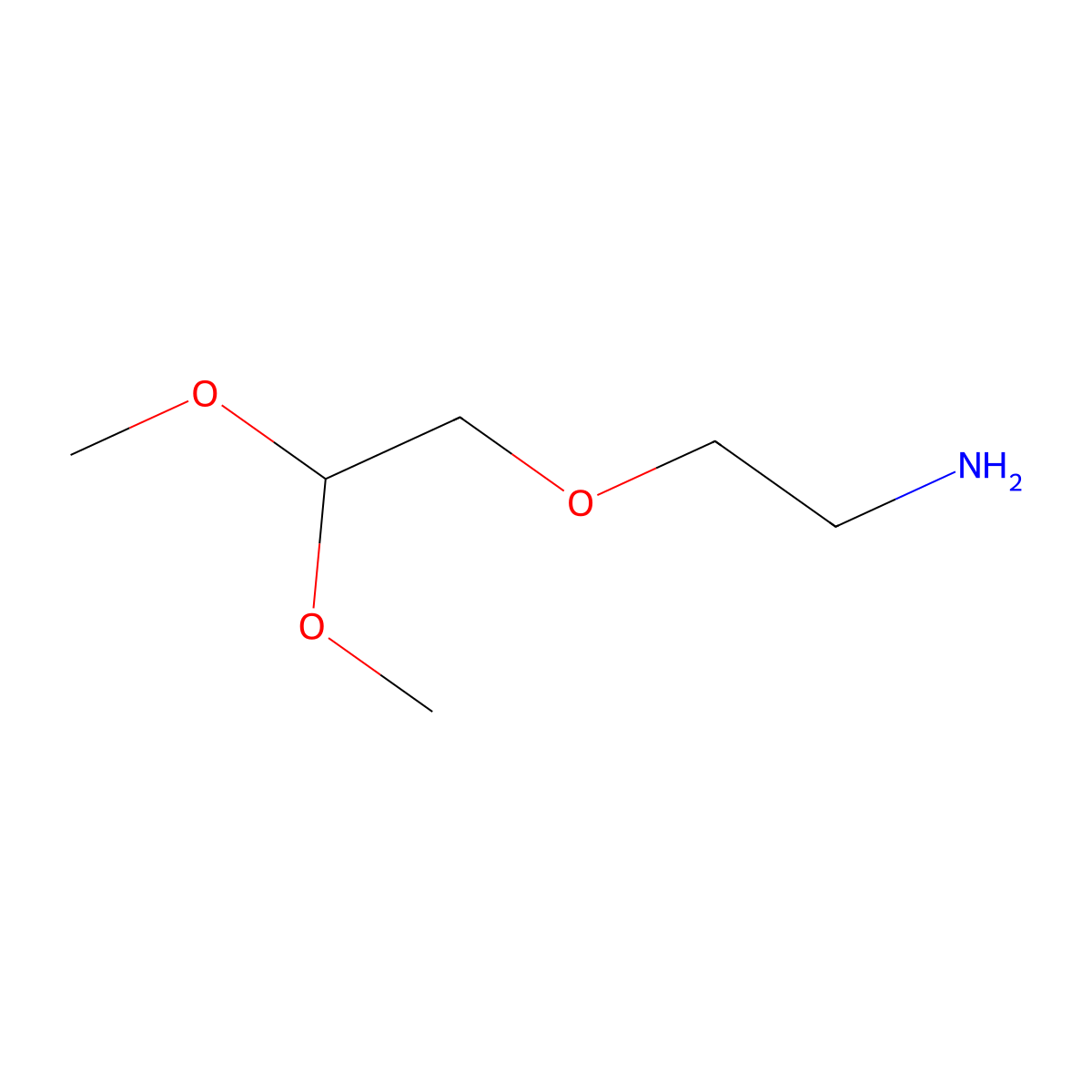 2-(2-Aminoethoxy)-1,1-dimethoxyethane molecular structure, CAS 1228258-40-9