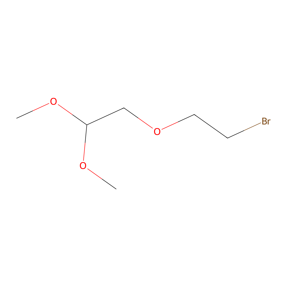 2-(2-Bromoethoxy)-1,1-dimethoxyethane molecular structure, CAS 1228258-41-0
