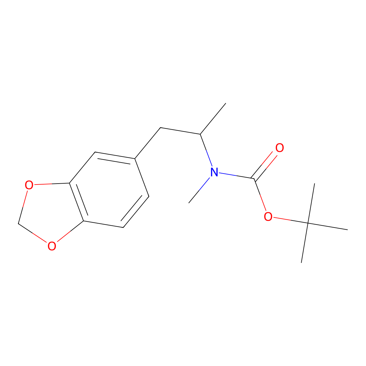 N-t-Boc-mdma molecular structure, CAS 1228259-70-8