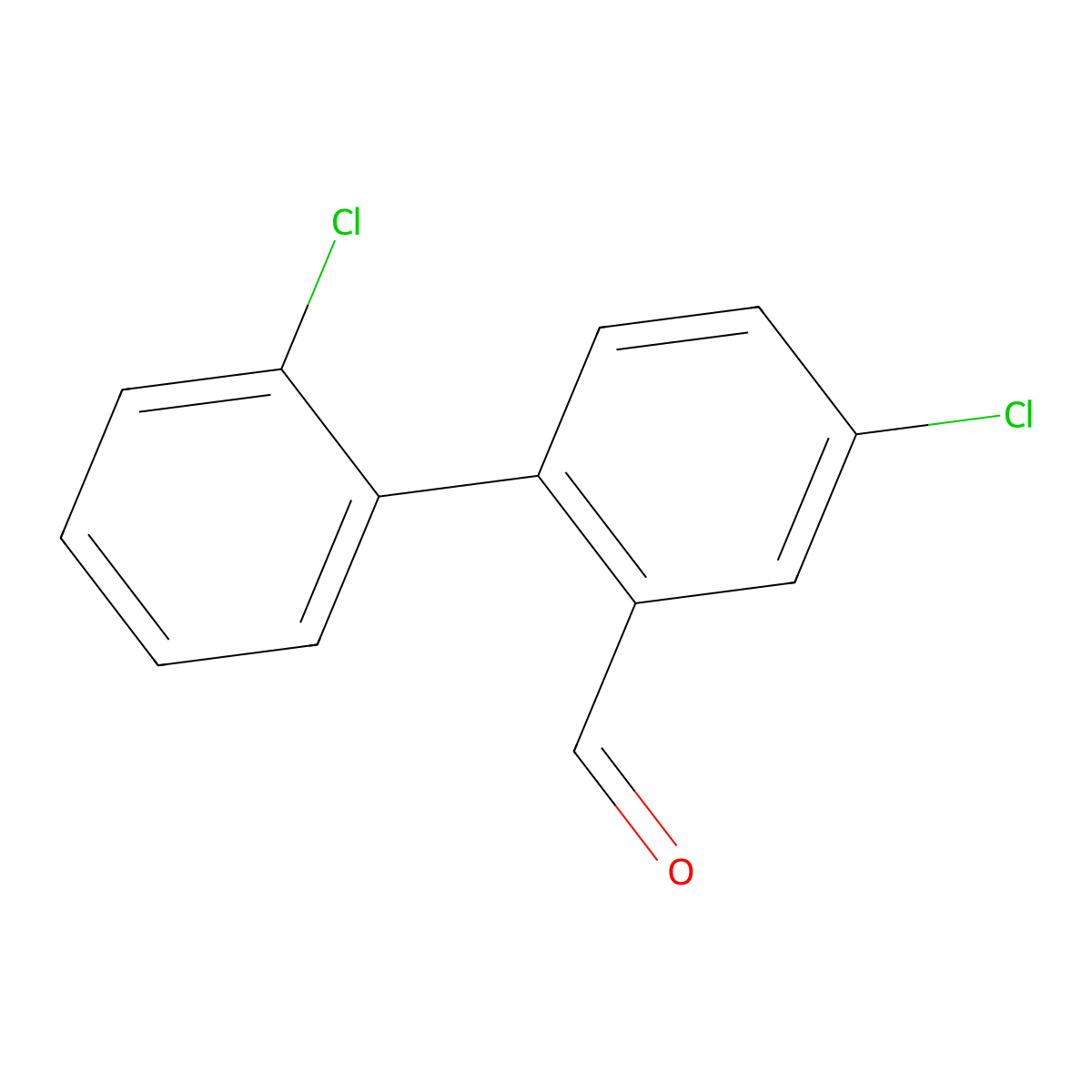 2',4-Dichloro[1,1'-biphenyl]-2-carboxaldehyde molecular structure, CAS 1228267-50-2