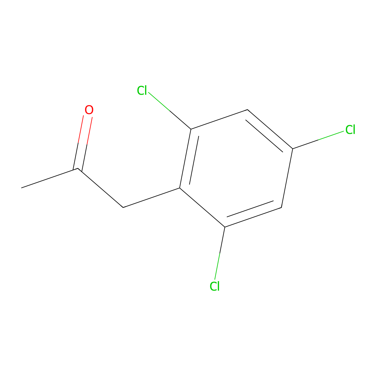 1-(2,4,6-Trichlorophenyl)-2-propanone molecular structure, CAS 1228284-86-3
