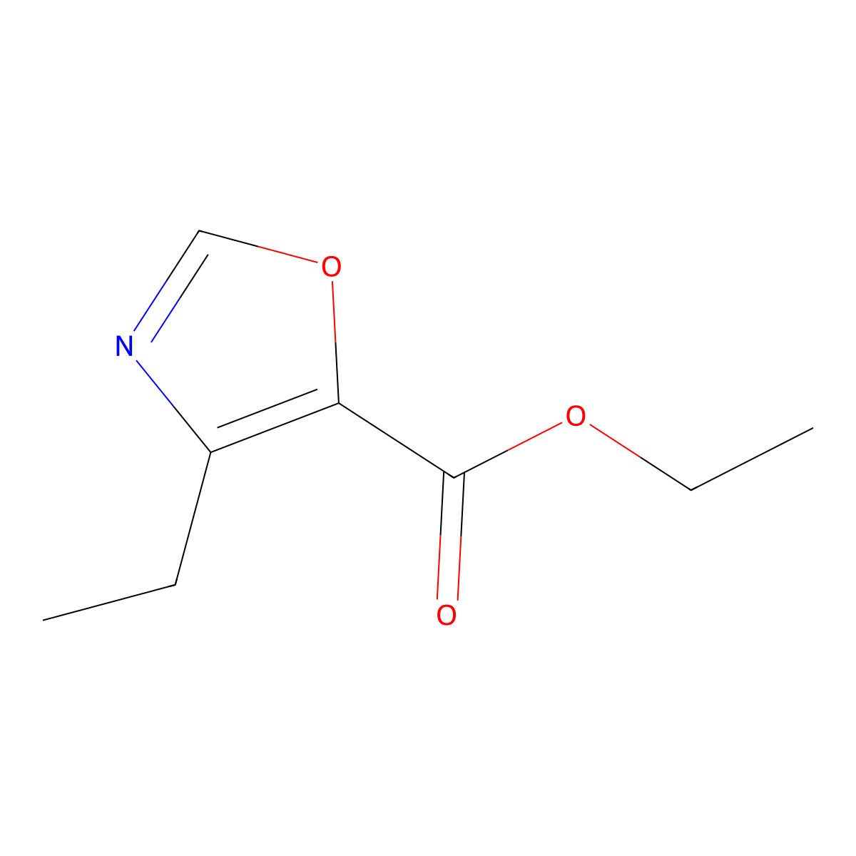 Ethyl 4-ethyloxazole-5-carboxylate molecular structure, CAS 122829-61-2